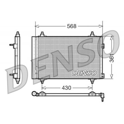 Denso DCN07008 kondenzátor